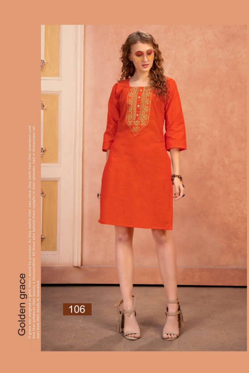 Ft Presents Sairaa Collection Of South Cotton Casual Wear Short Kurtis