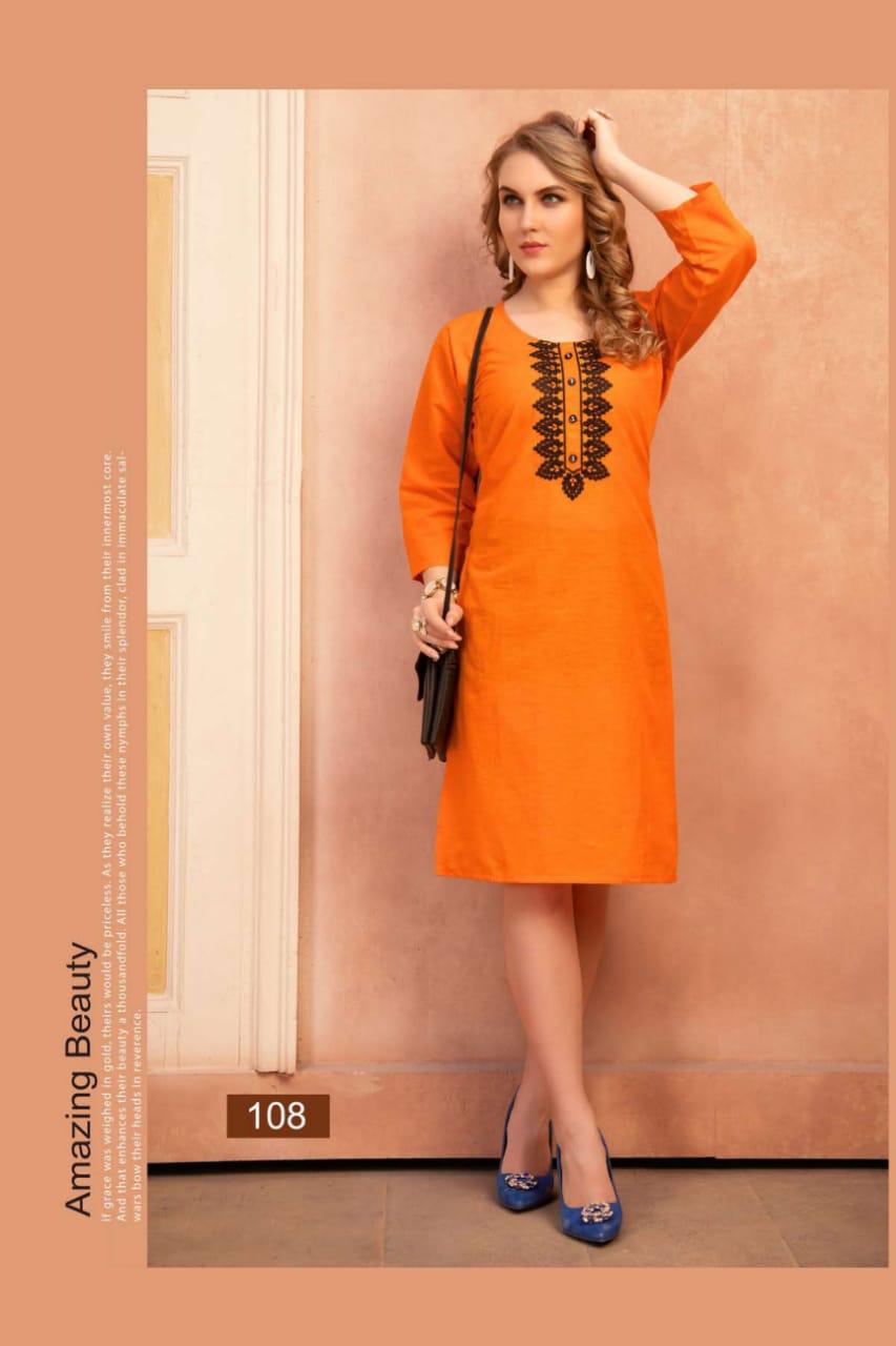 Ft Presents Sairaa Collection Of South Cotton Casual Wear Short Kurtis