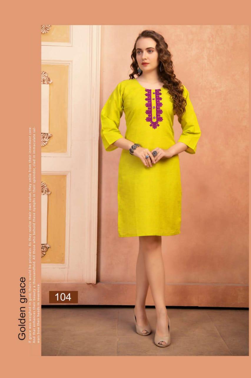 Ft Presents Sairaa Collection Of South Cotton Casual Wear Short Kurtis