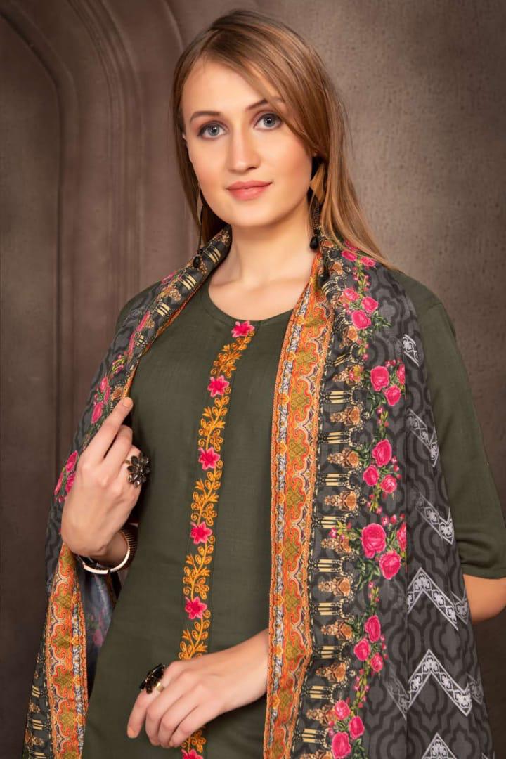 Ft Presents Springg Collection Of Heavy Rayon Slub Kurti With Dupatta