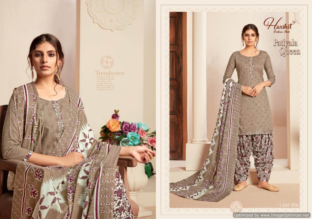 Harshit Presents Patiyala Queen 2 Collection Of Pure Superior Cotton Patiyala Print Dress Materials