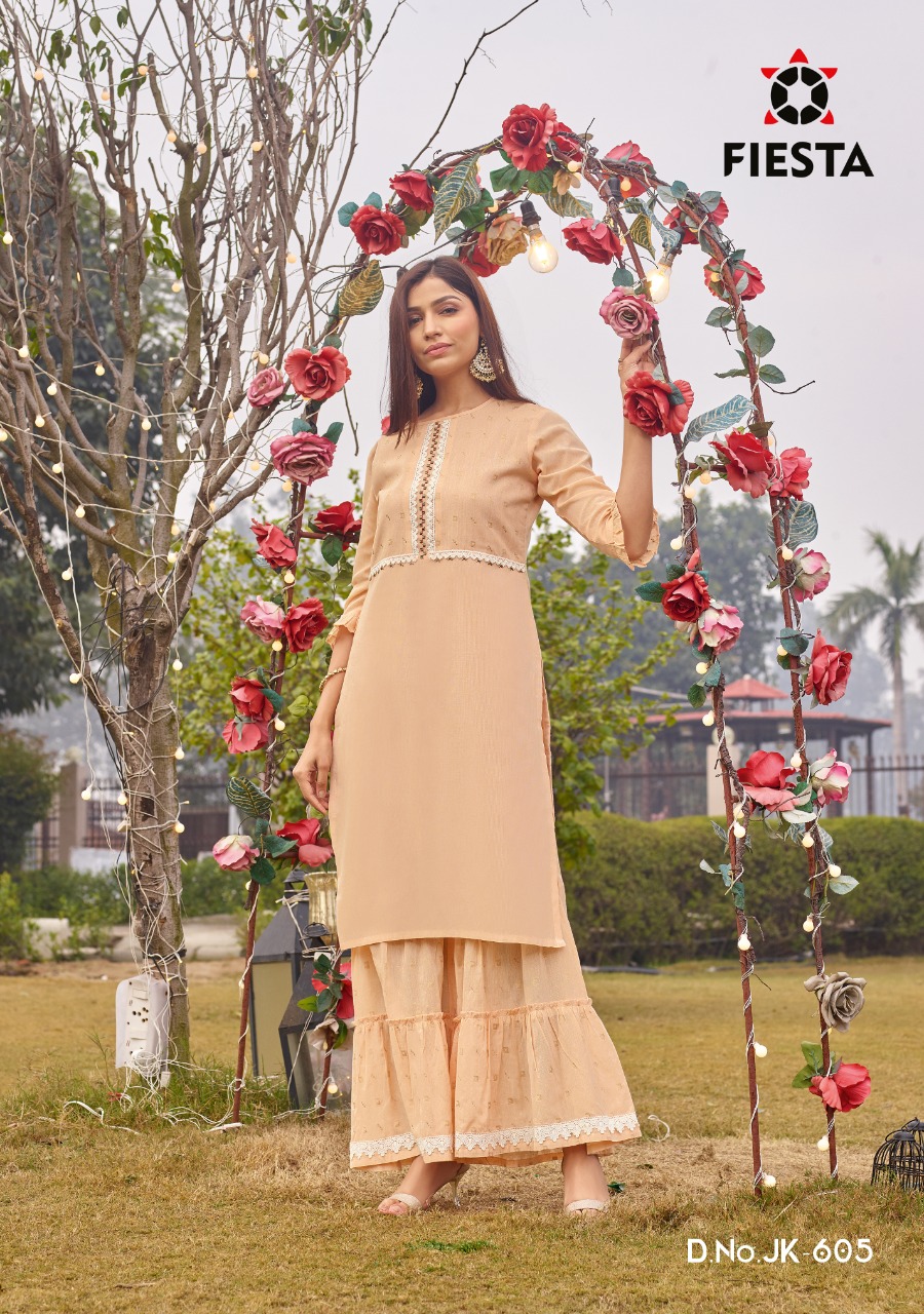 Fiesta Prsents Brand New Minaar Catalogue Kurtis With Sharara