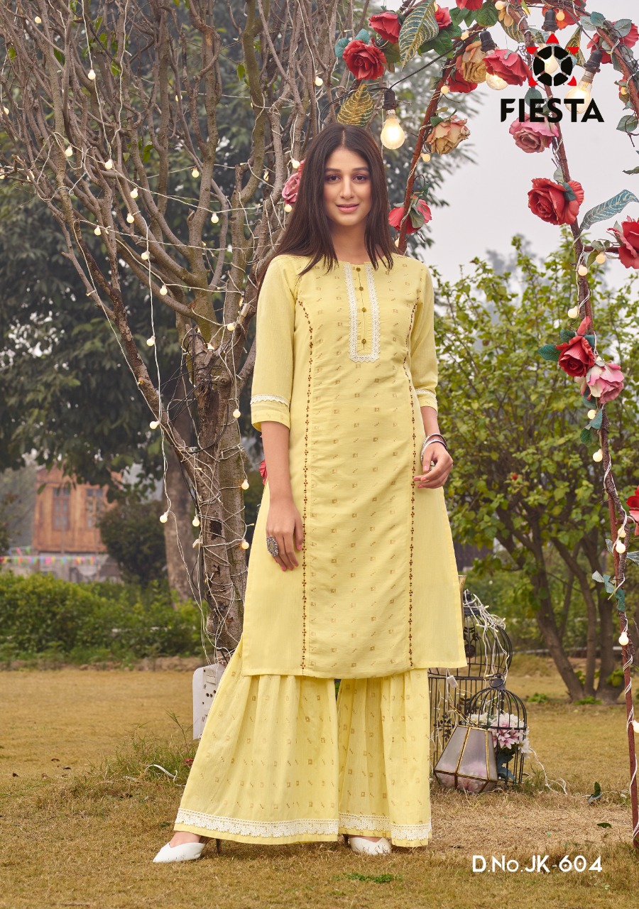 Fiesta Prsents Brand New Minaar Catalogue Kurtis With Sharara