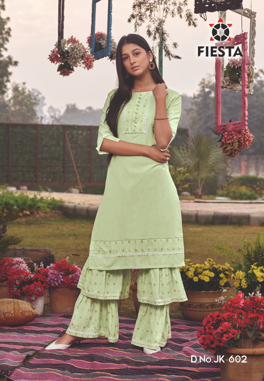 Fiesta Prsents Brand New Minaar Catalogue Kurtis With Sharara