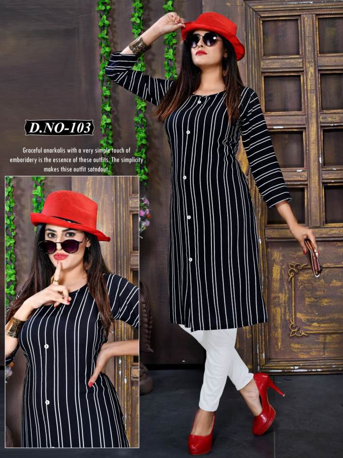 Mirayaa Presents Guldasta Collection Of Heavy Rayon Lining Printed Casual Kurtis
