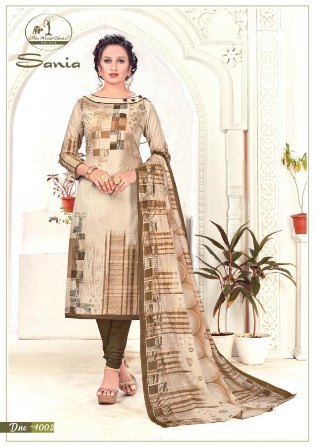 Miss World Presents Saniya Collection Of Pure Cotton Printed Dress Materials