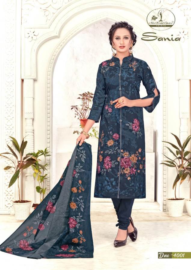 Miss World Presents Saniya Collection Of Pure Cotton Printed Dress Materials