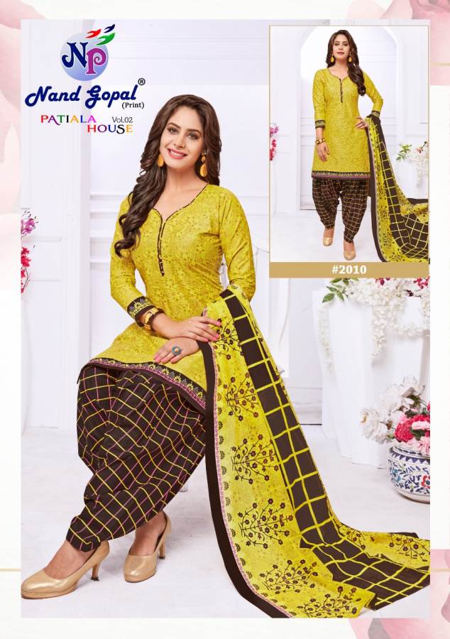 Nand Gopal Presents Patiyala House 2 Collection Of Pure Cotton Printed Casual Wear Dress Materials