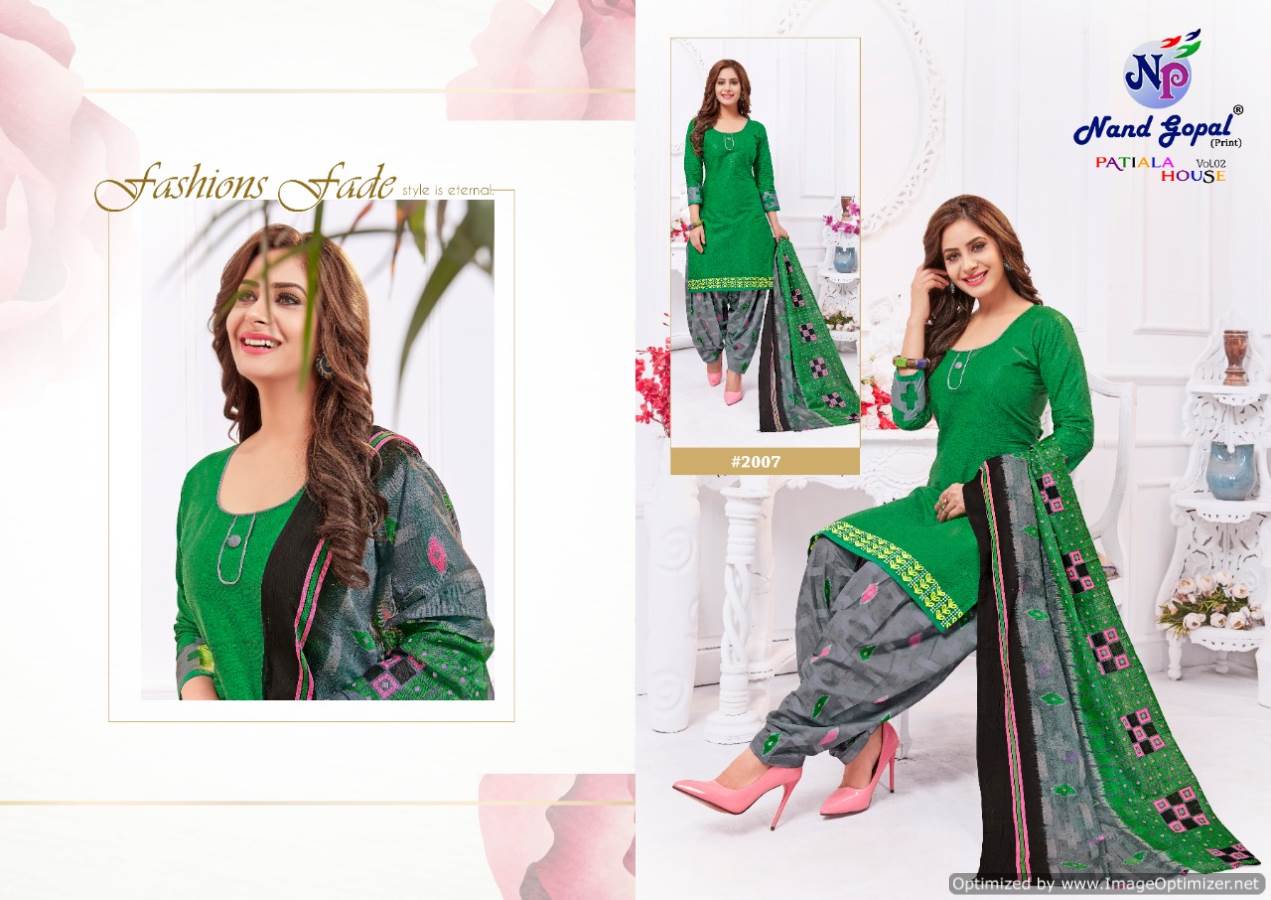 Nand Gopal Presents Patiyala House 2 Collection Of Pure Cotton Printed Casual Wear Dress Materials