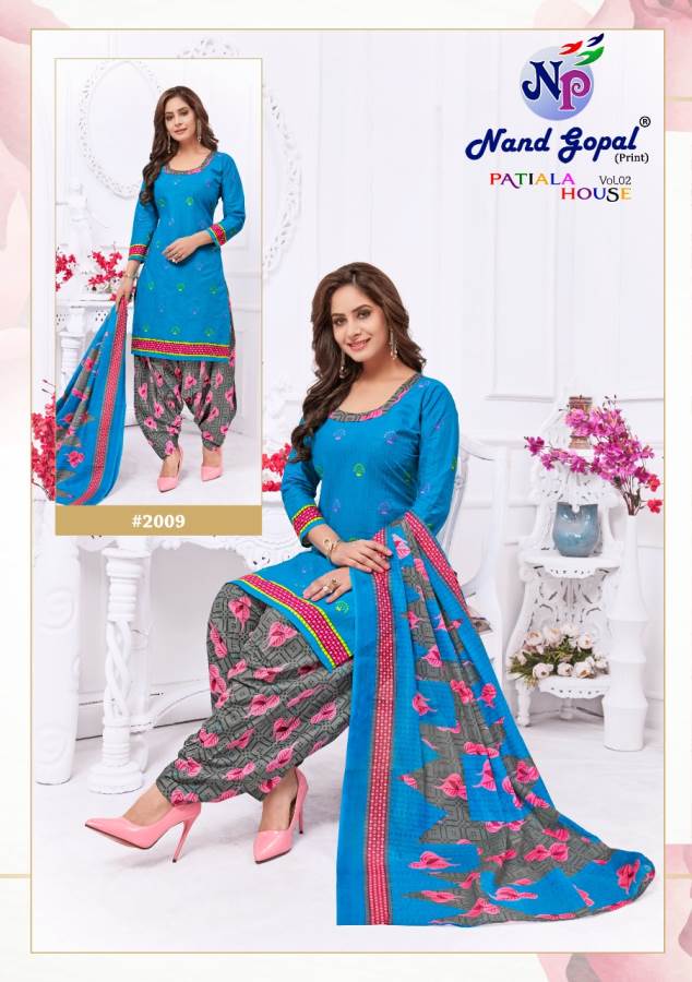 Nand Gopal Presents Patiyala House 2 Collection Of Pure Cotton Printed Casual Wear Dress Materials