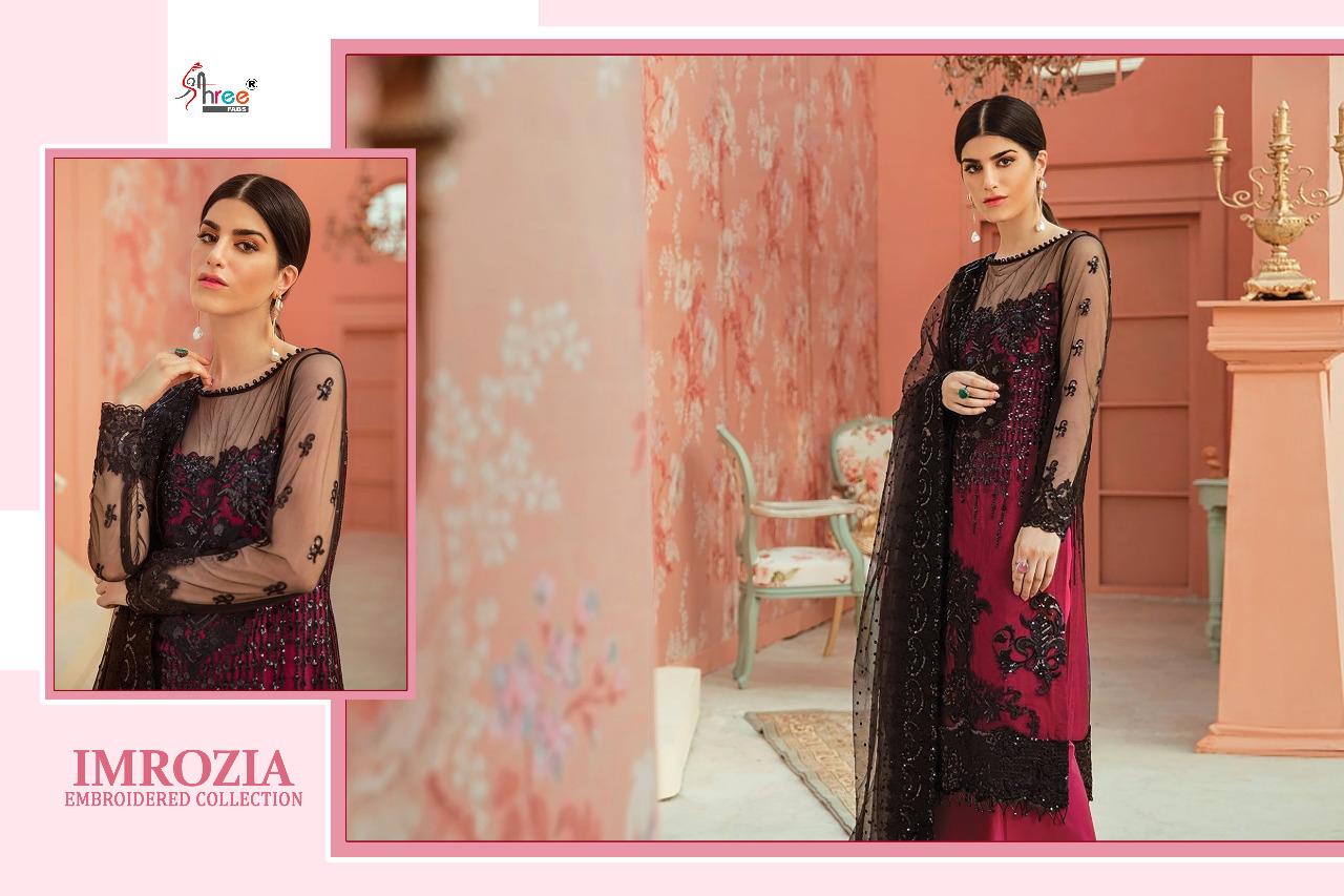 Shree Presents Imrozia Embroidered Collection Of Faux Georgette Heavy Embroidered Designer Pakistani Suits