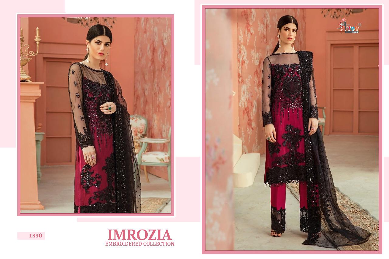 Shree Presents Imrozia Embroidered Collection Of Faux Georgette Heavy Embroidered Designer Pakistani Suits