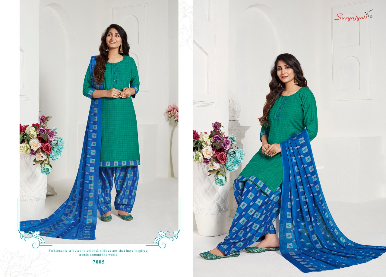 Suryajyoti Presents Sui Dhaga 7 Collection Of Ready Made Cotton Printed Salwar Suit