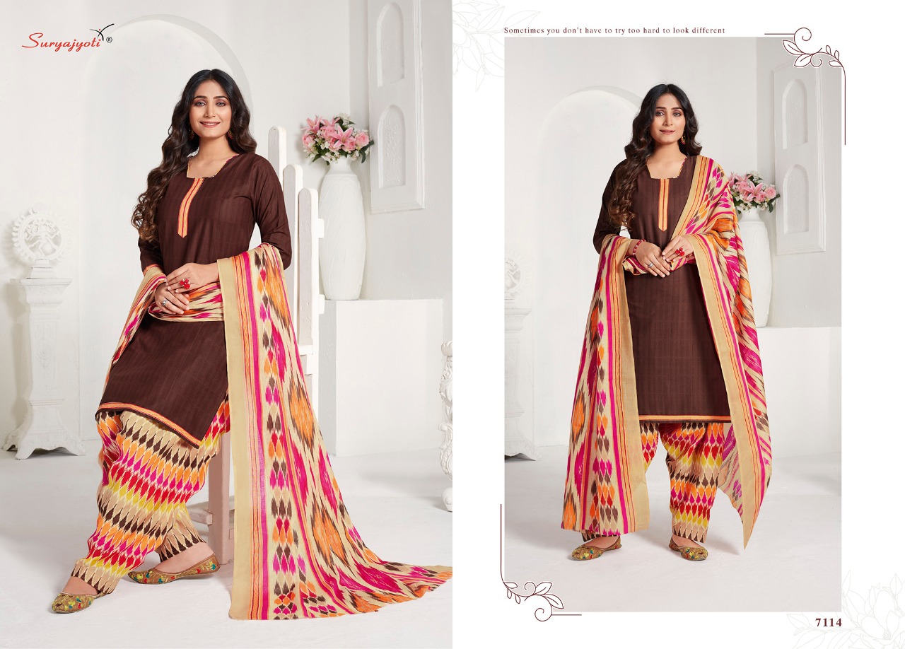 Suryajyoti Presents Sui Dhaga 7 Collection Of Ready Made Cotton Printed Salwar Suit