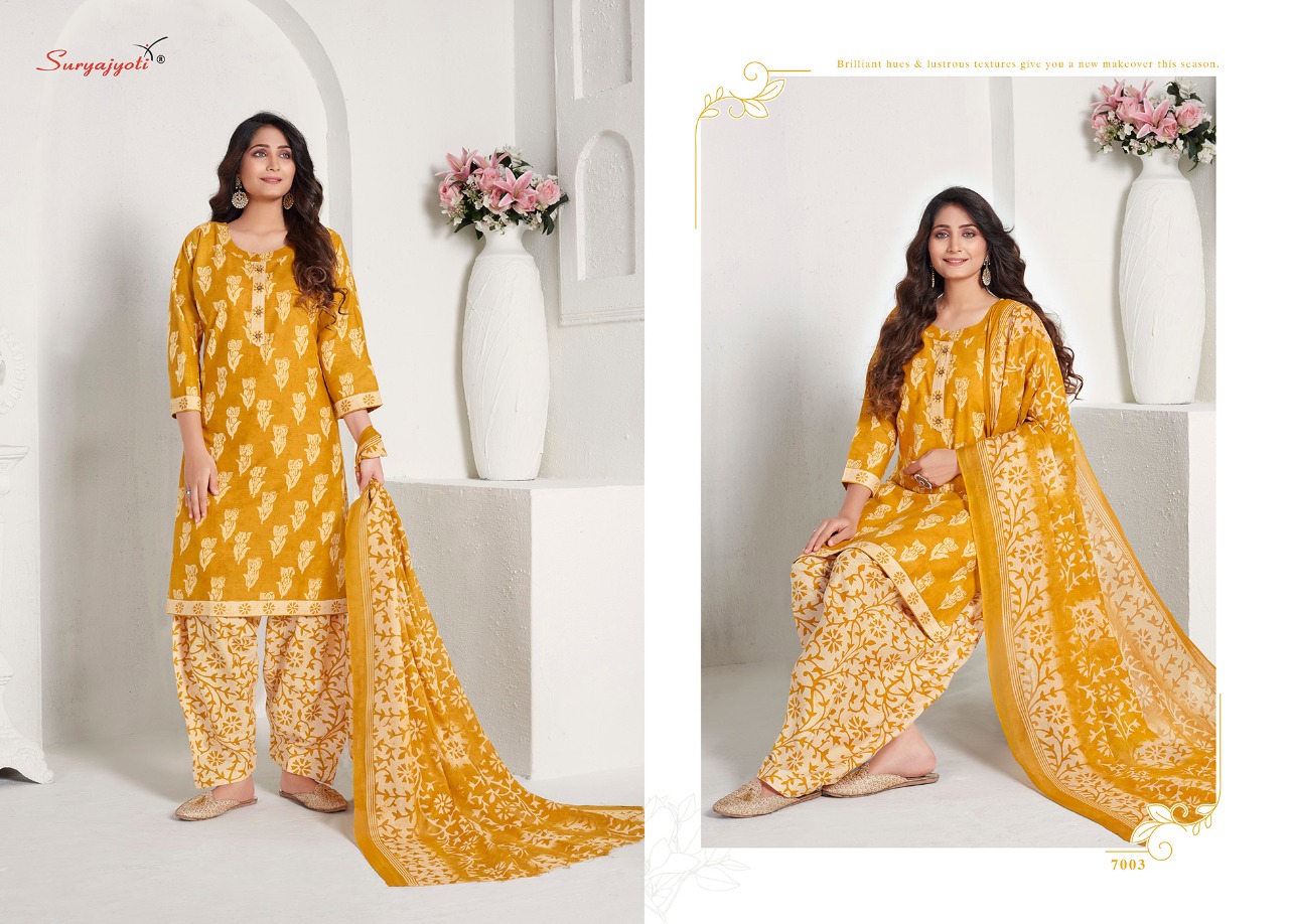 Suryajyoti Presents Sui Dhaga 7 Collection Of Ready Made Cotton Printed Salwar Suit