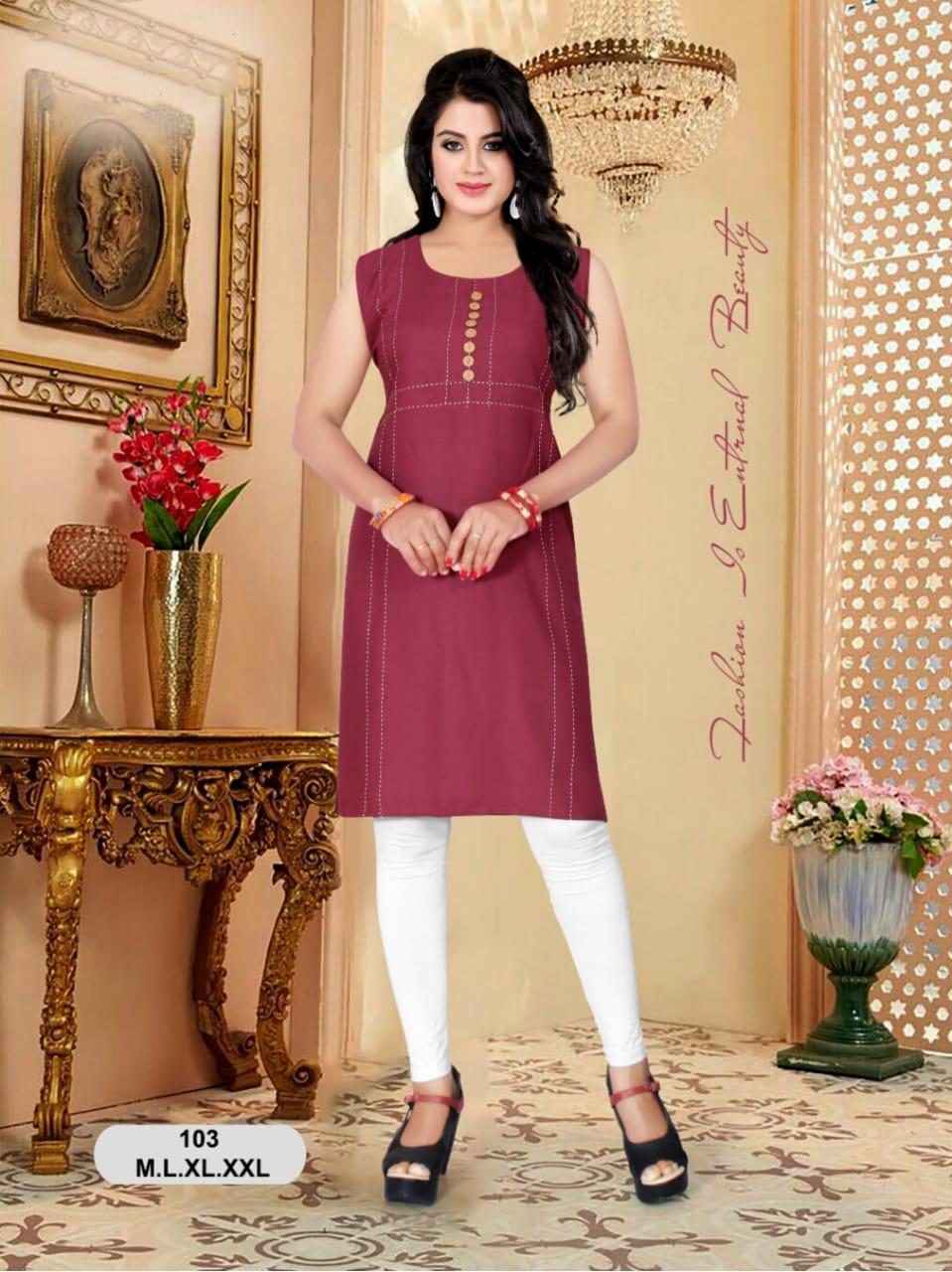 Trendy Presents Shree Collection Of Heavy Rayon Printed Casual Wear Short Kurtis