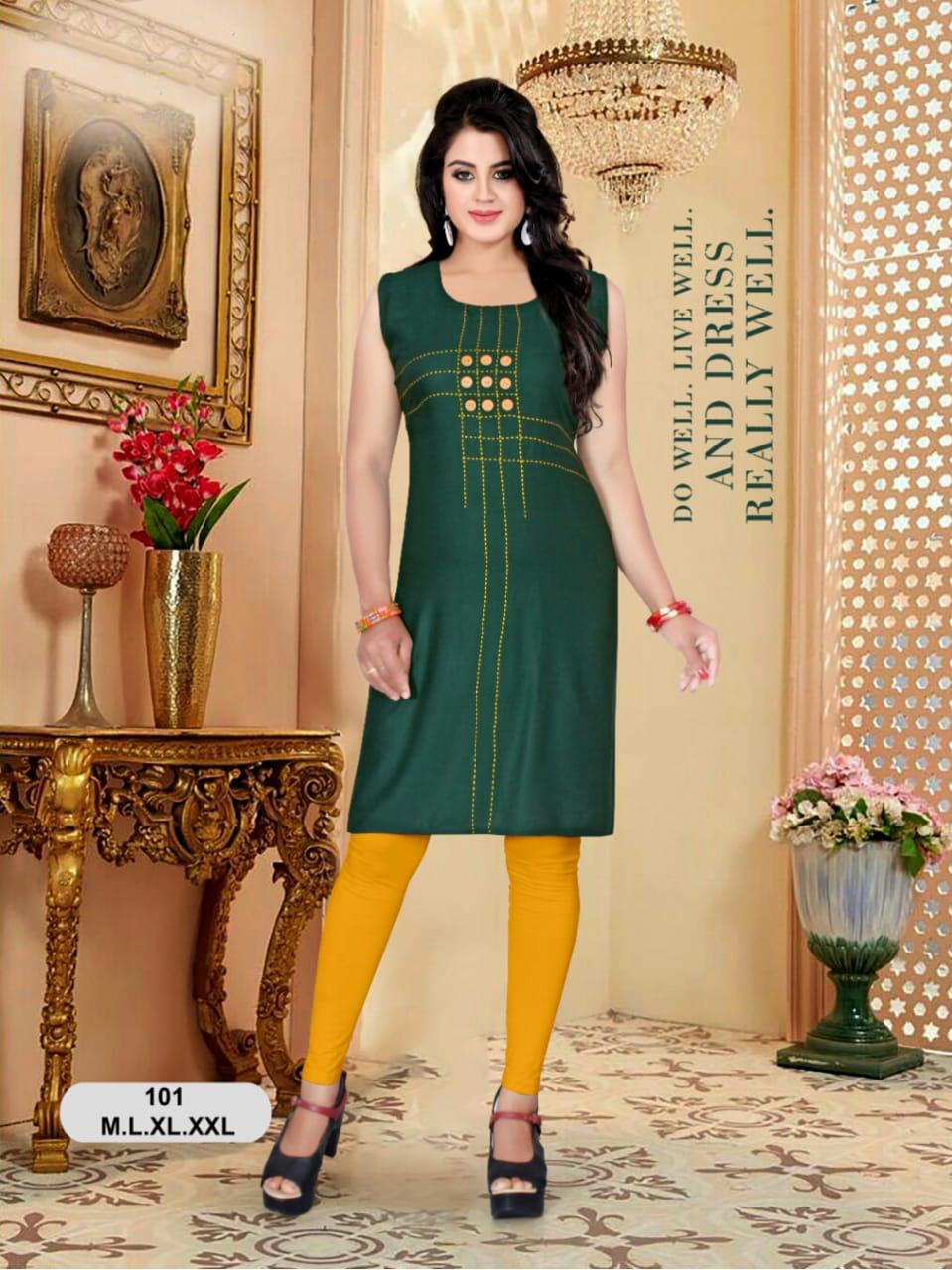 Trendy Presents Shree Collection Of Heavy Rayon Printed Casual Wear Short Kurtis