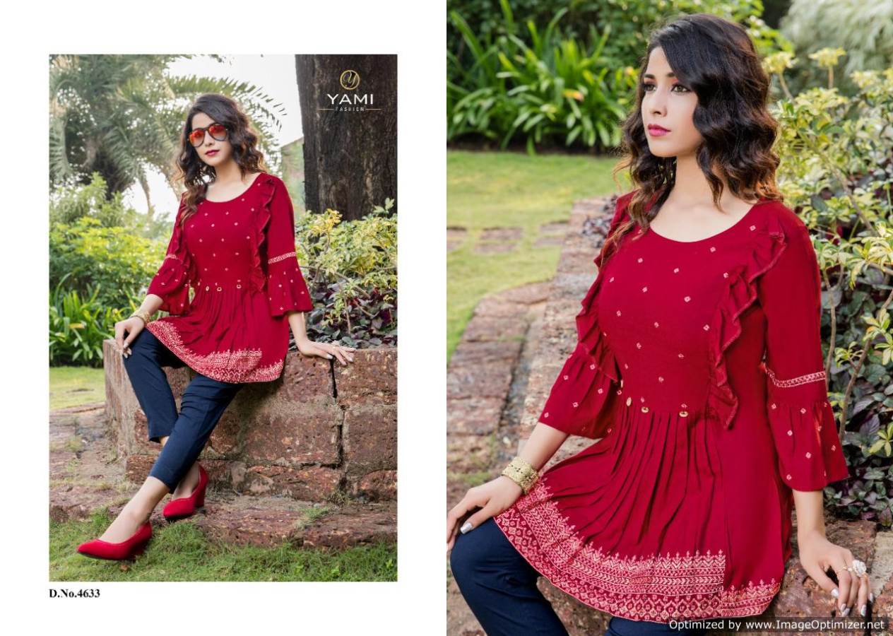 Yami Presents Bold 2 Collection Of Heavy Rayon Fancy Top