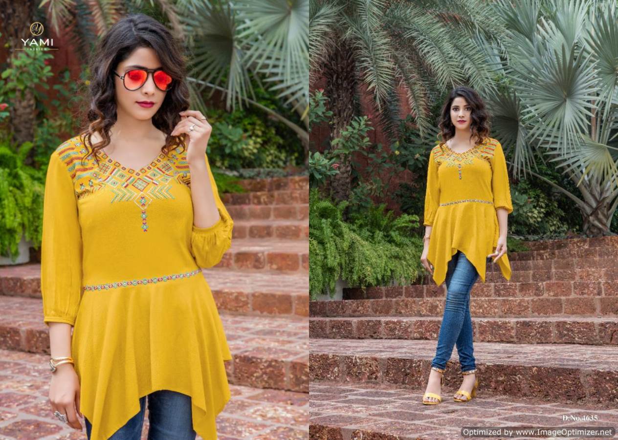 Yami Presents Bold 2 Collection Of Heavy Rayon Fancy Top