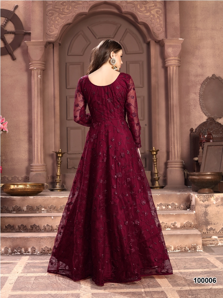 Aanaya Presents 100 Colors Vol 2 Wedding Wear Net Rich Look Salwar Suits