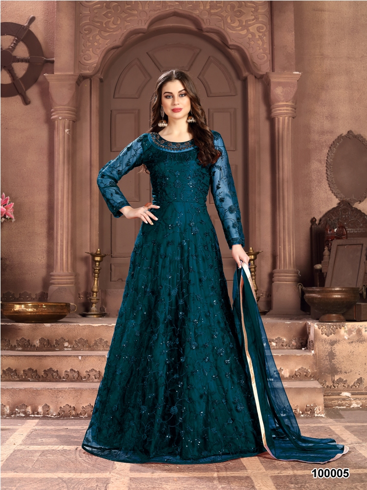 Aanaya Presents 100 Colors Vol 2 Wedding Wear Net Rich Look Salwar