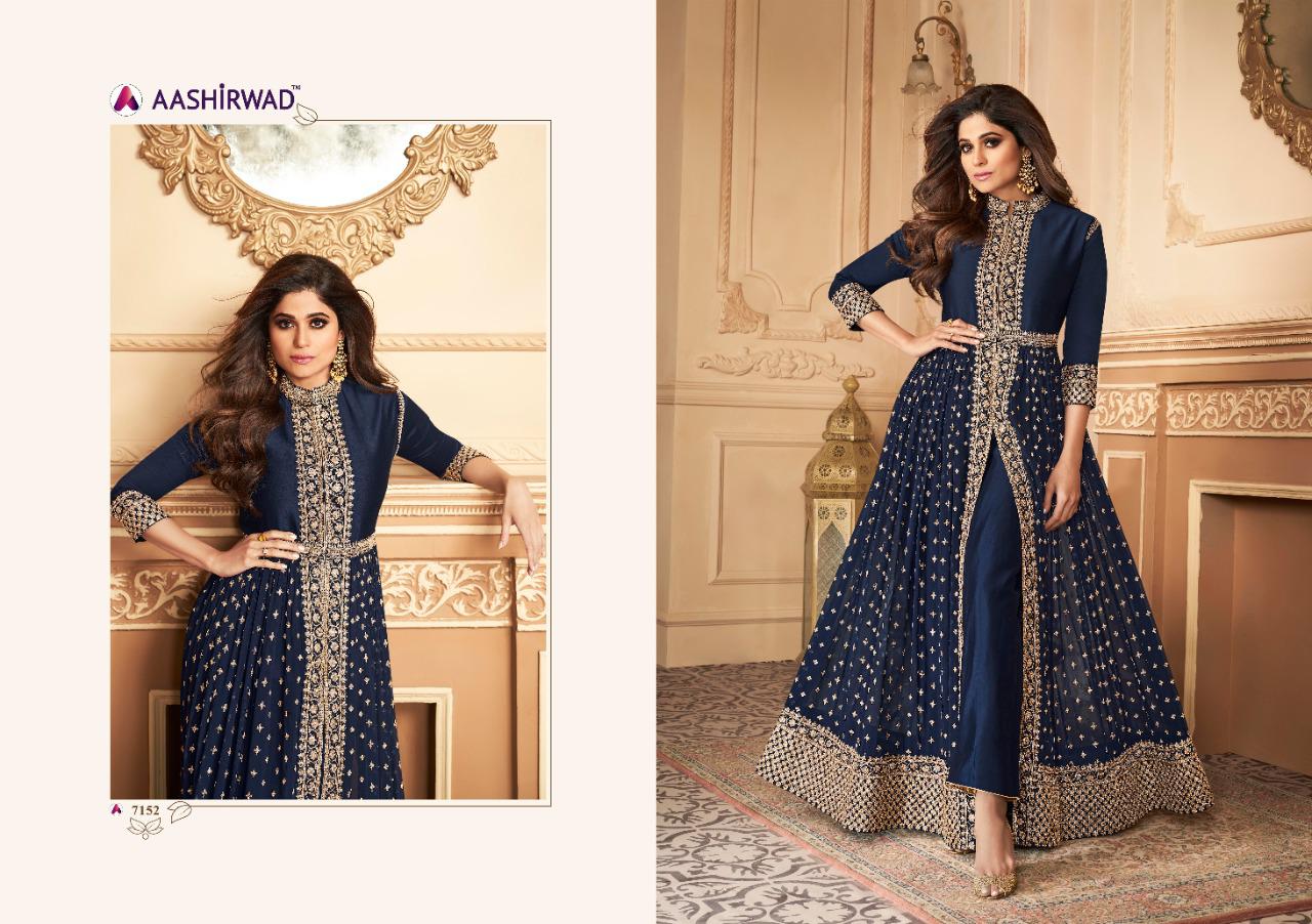 Aashirwad Presents Anokhi  Embroidered Salwar Suits