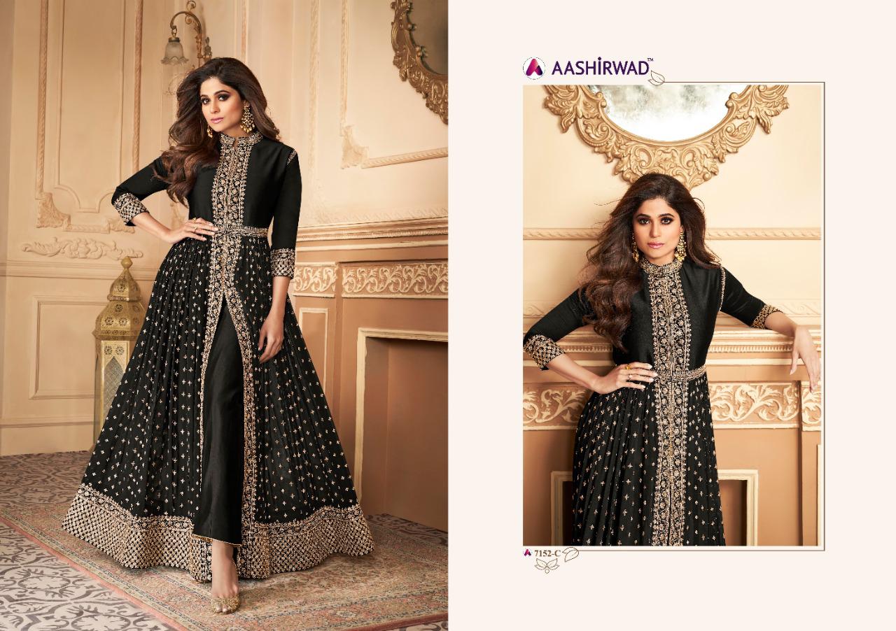 Aashirwad Presents Anokhi  Embroidered Salwar Suits