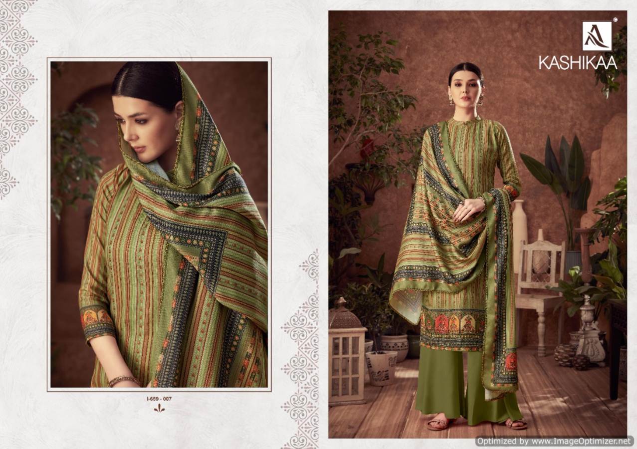 Alok Presents  Kashikaa  Designer Dress Material