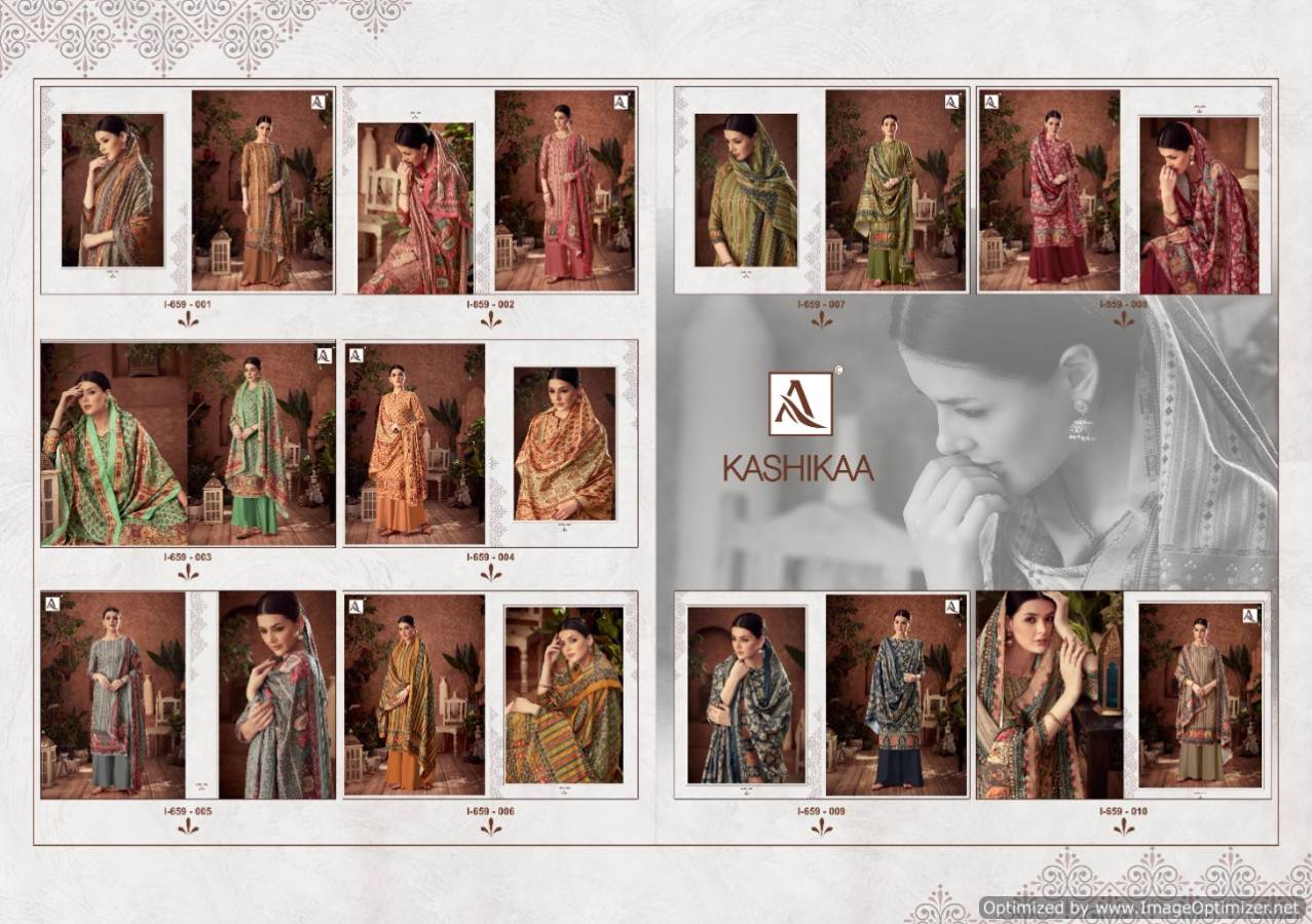 Alok Presents  Kashikaa  Designer Dress Material