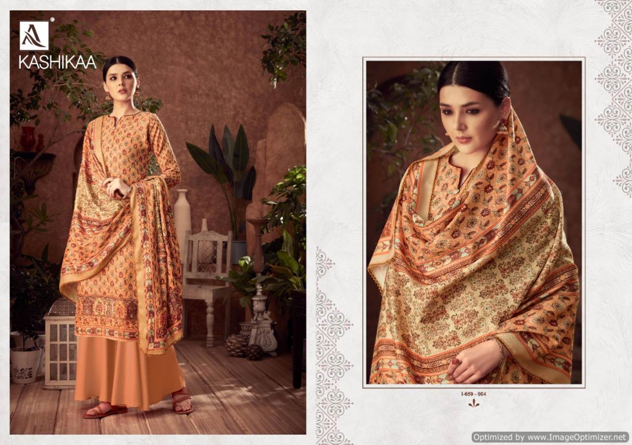 Alok Presents  Kashikaa  Designer Dress Material