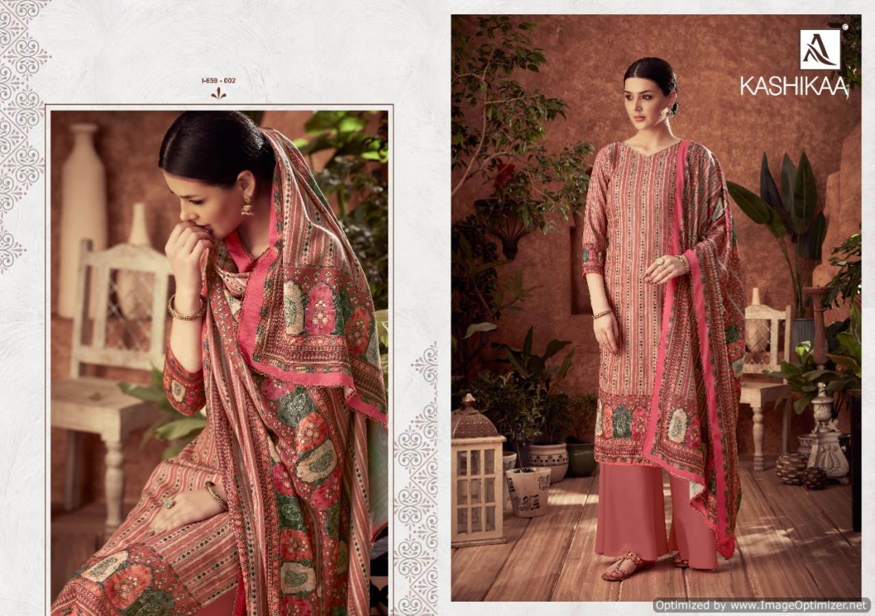 Alok Presents  Kashikaa  Designer Dress Material
