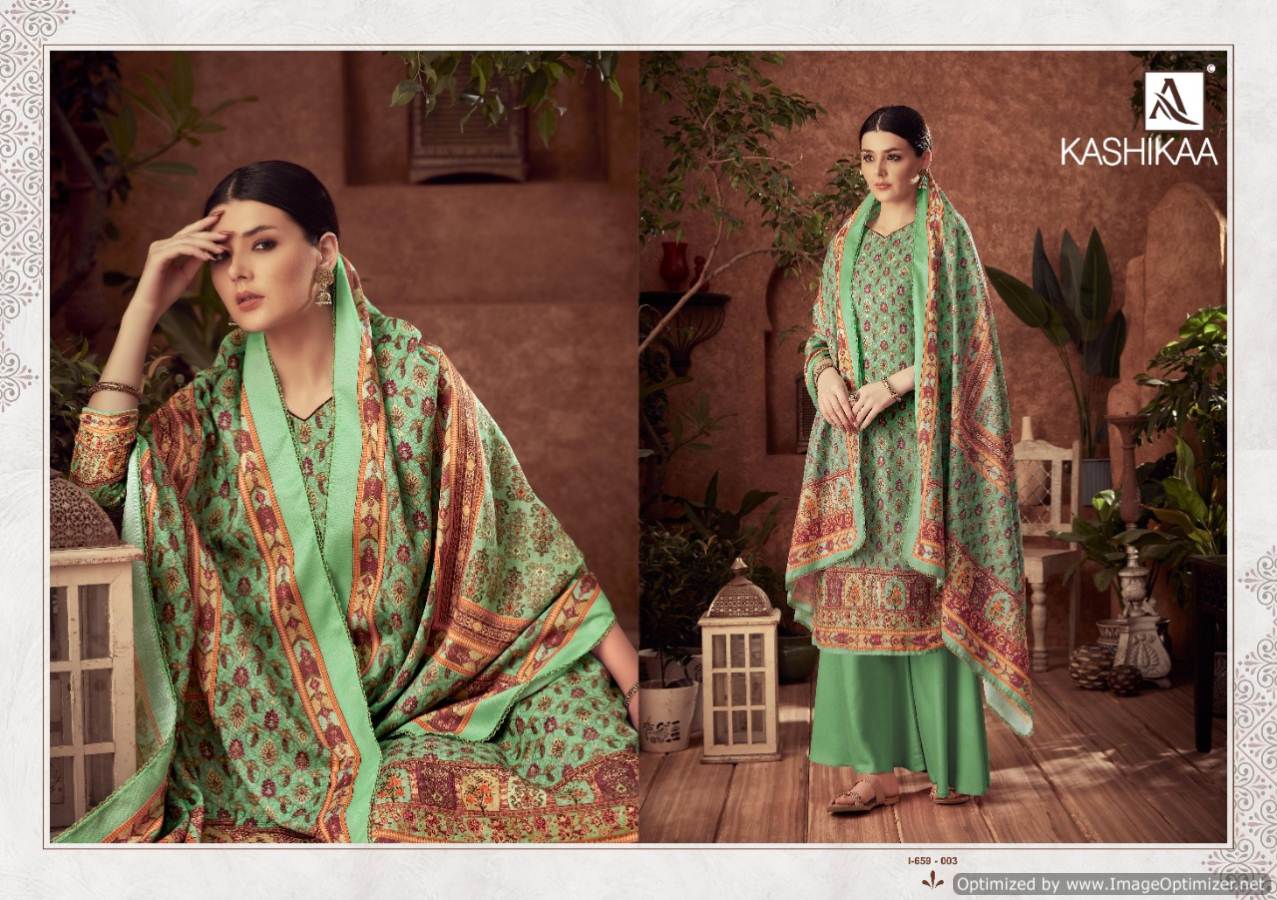 Alok Presents  Kashikaa  Designer Dress Material