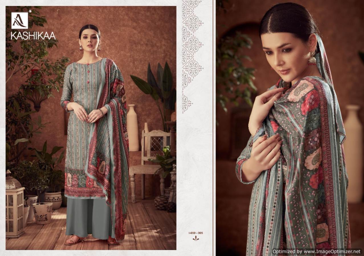 Alok Presents  Kashikaa  Designer Dress Material