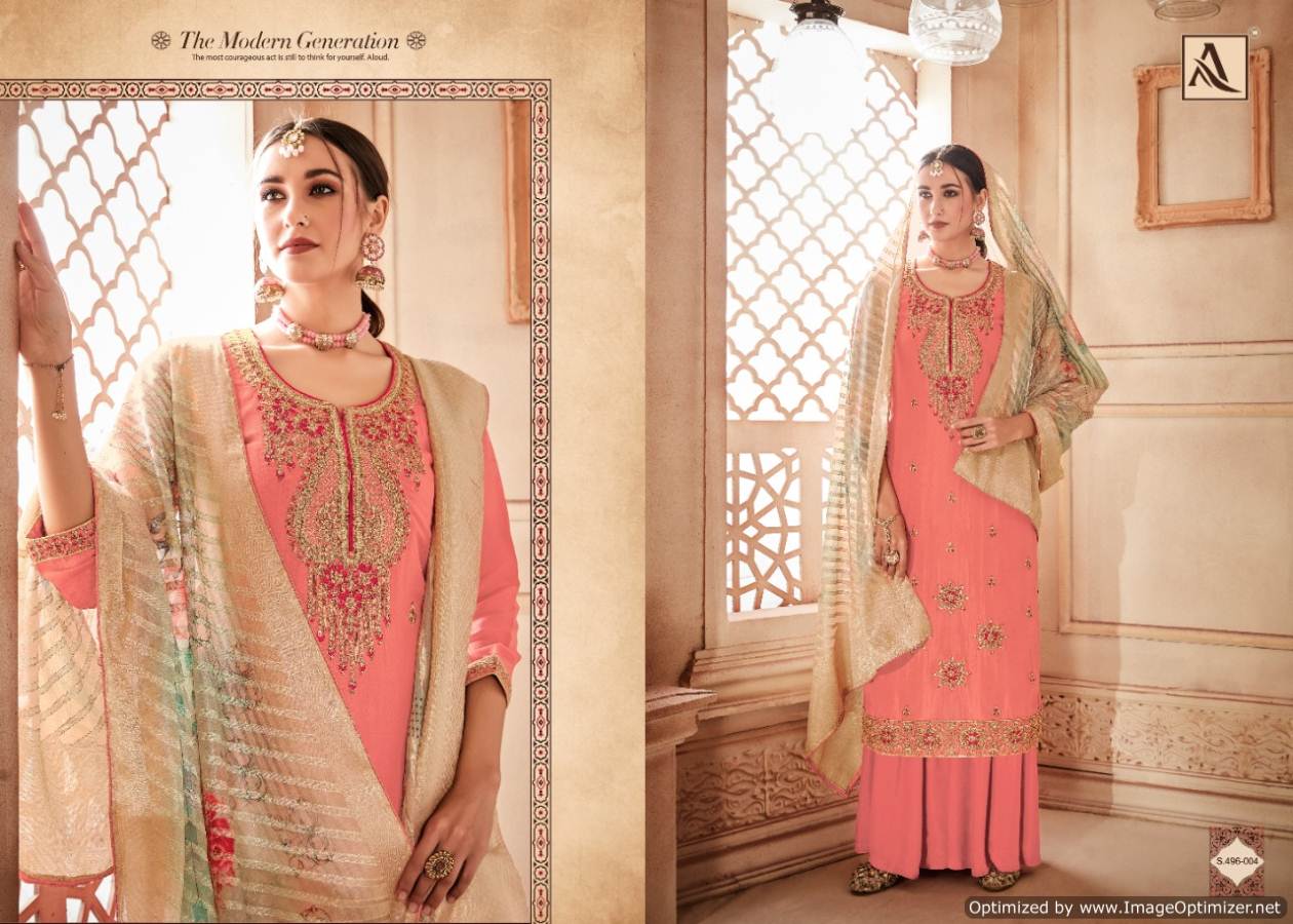 Alok  Presents Kesari   Designer Dress Material