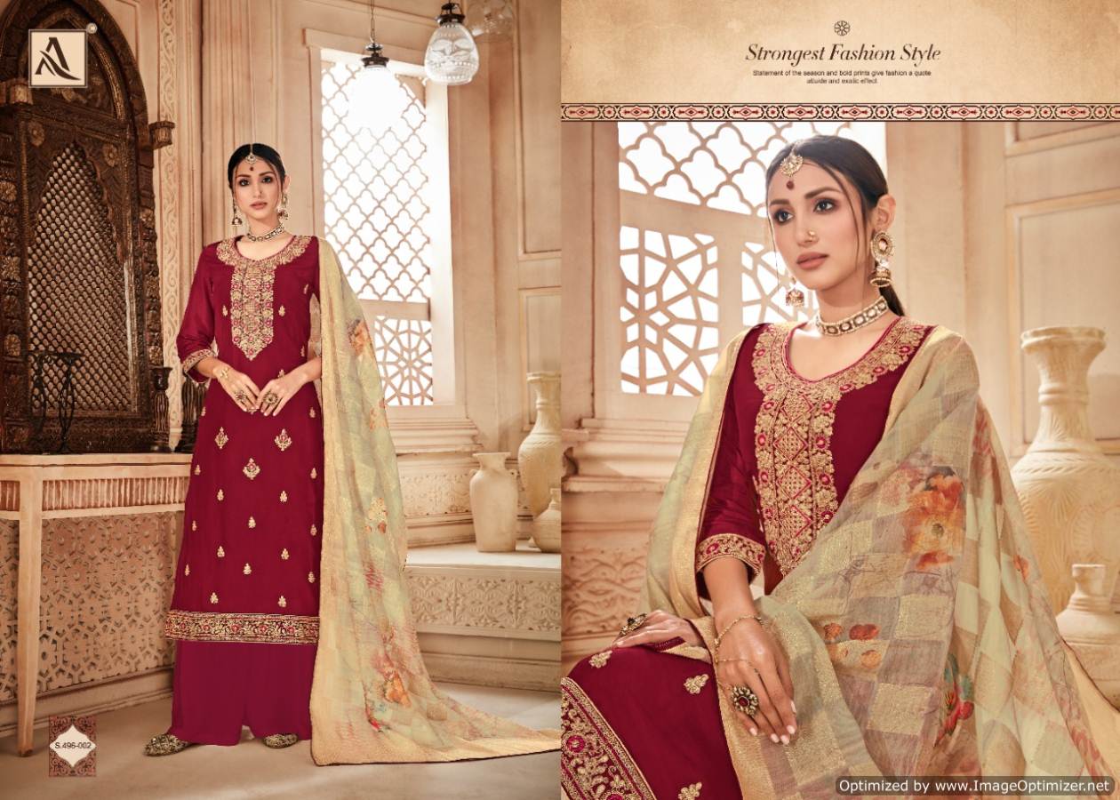 Alok  Presents Kesari   Designer Dress Material