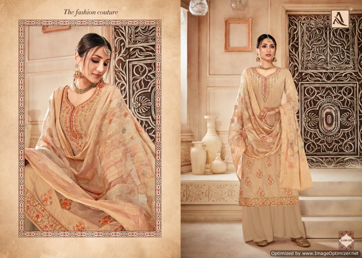 Alok  Presents Kesari   Designer Dress Material