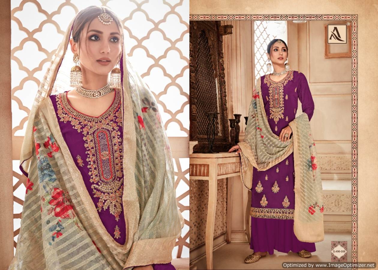 Alok  Presents Kesari   Designer Dress Material
