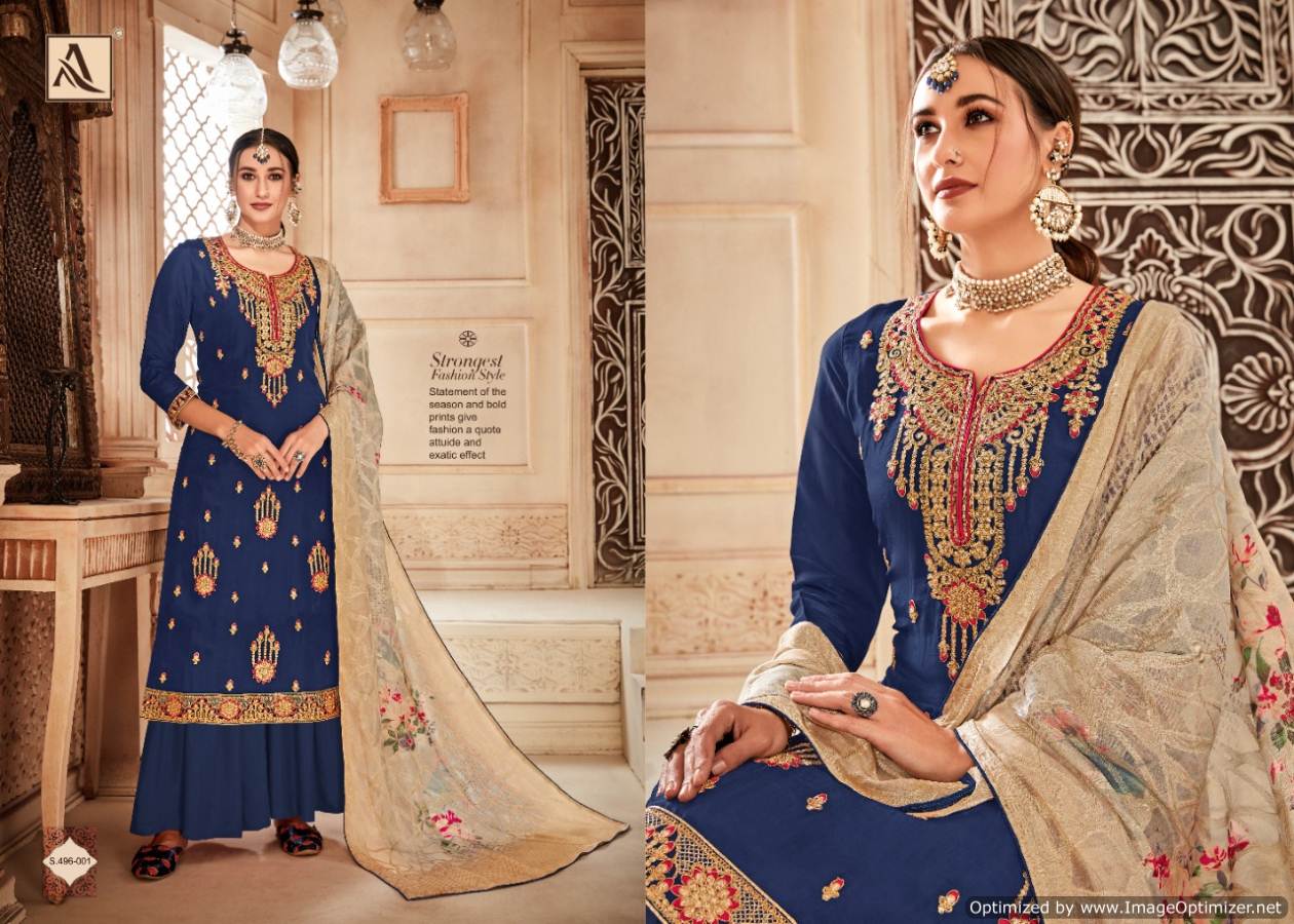 Alok  Presents Kesari   Designer Dress Material