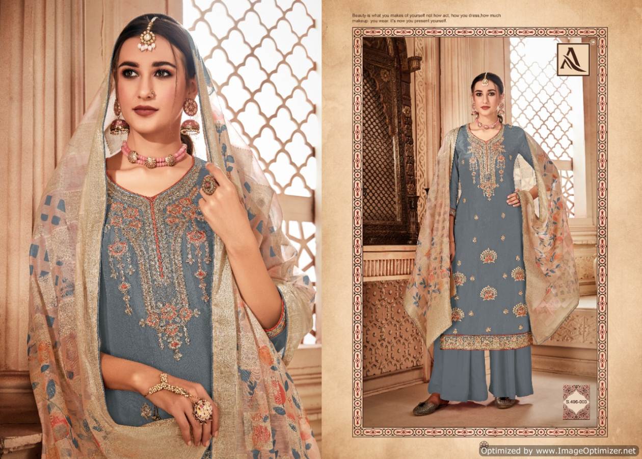 Alok  Presents Kesari   Designer Dress Material