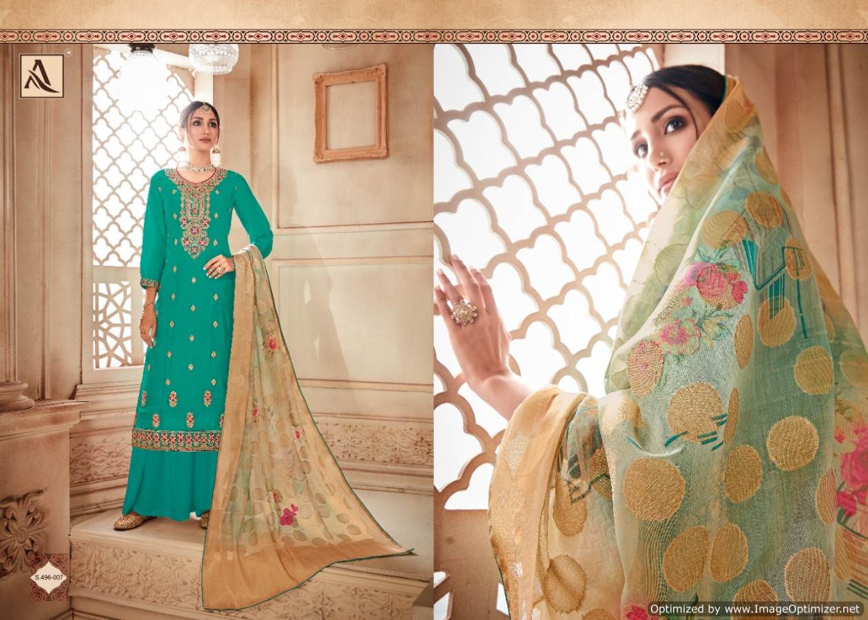 Alok  Presents Kesari   Designer Dress Material