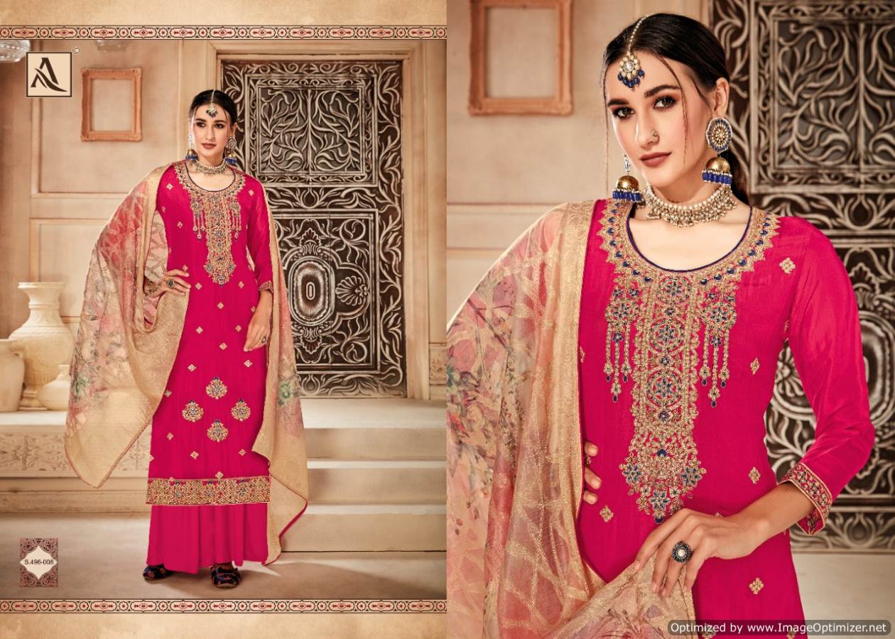 Alok  Presents Kesari   Designer Dress Material
