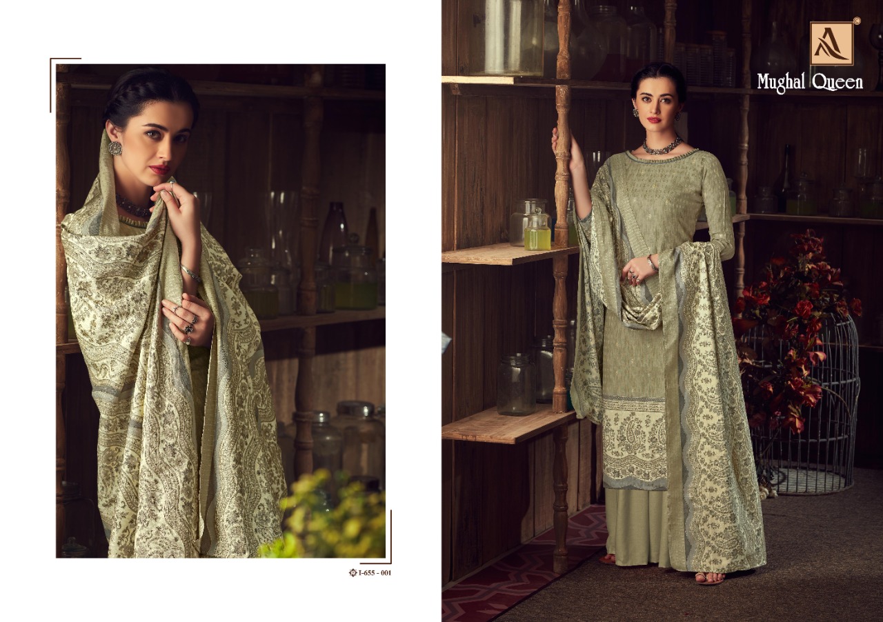Alok Presents Mughal Queen Designer Dress Material