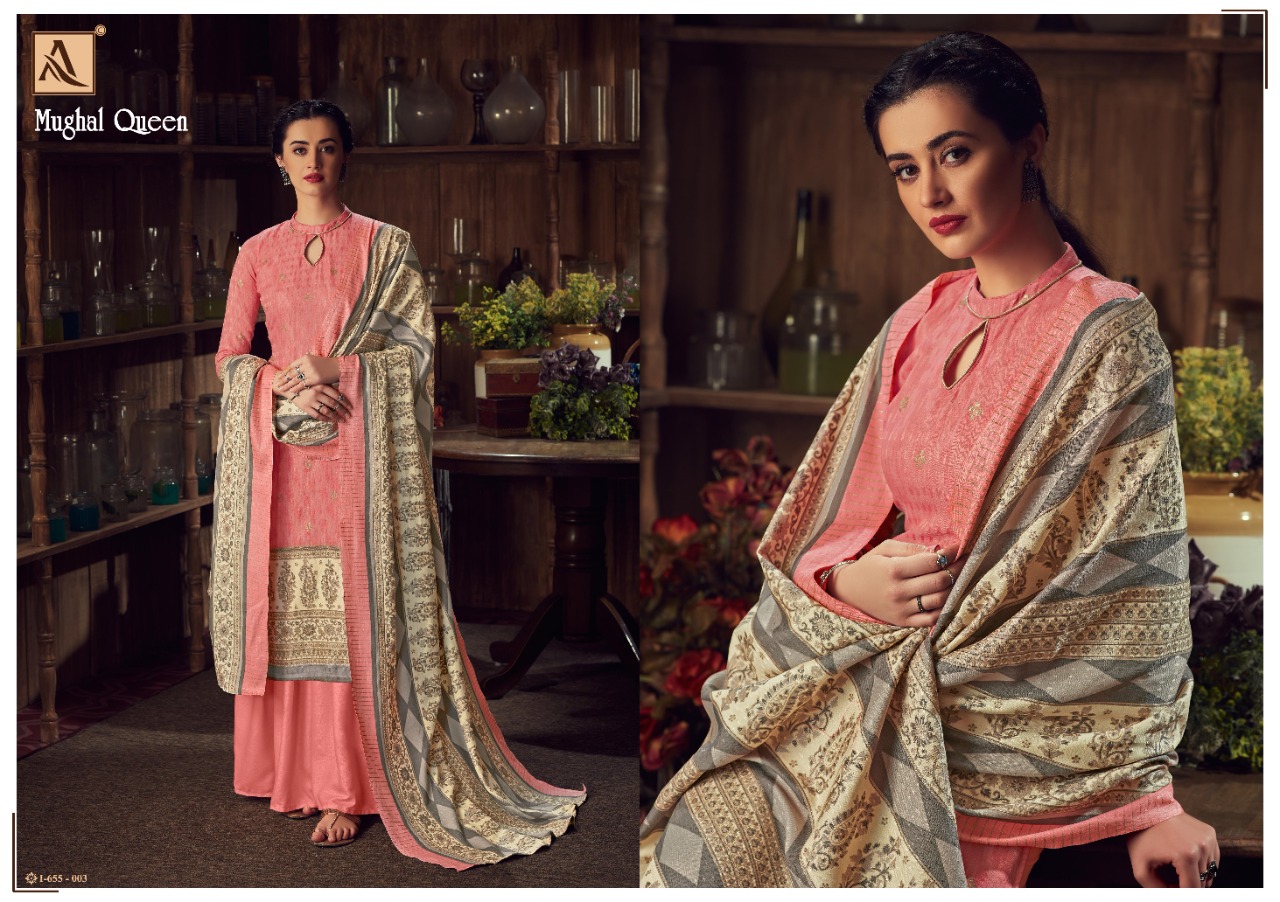 Alok Presents Mughal Queen Designer Dress Material