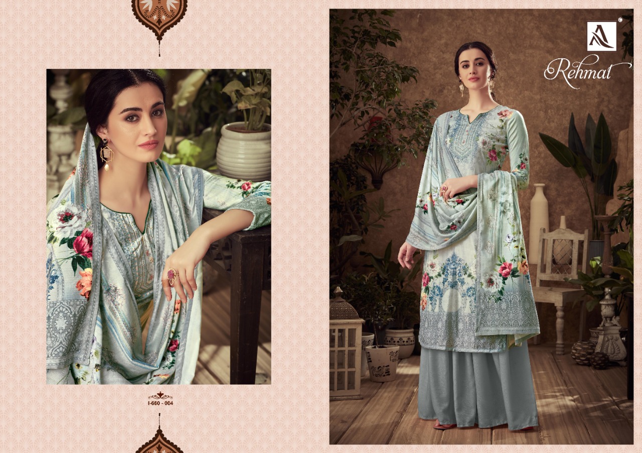 Alok Presents Rehmat Designer Dress Material