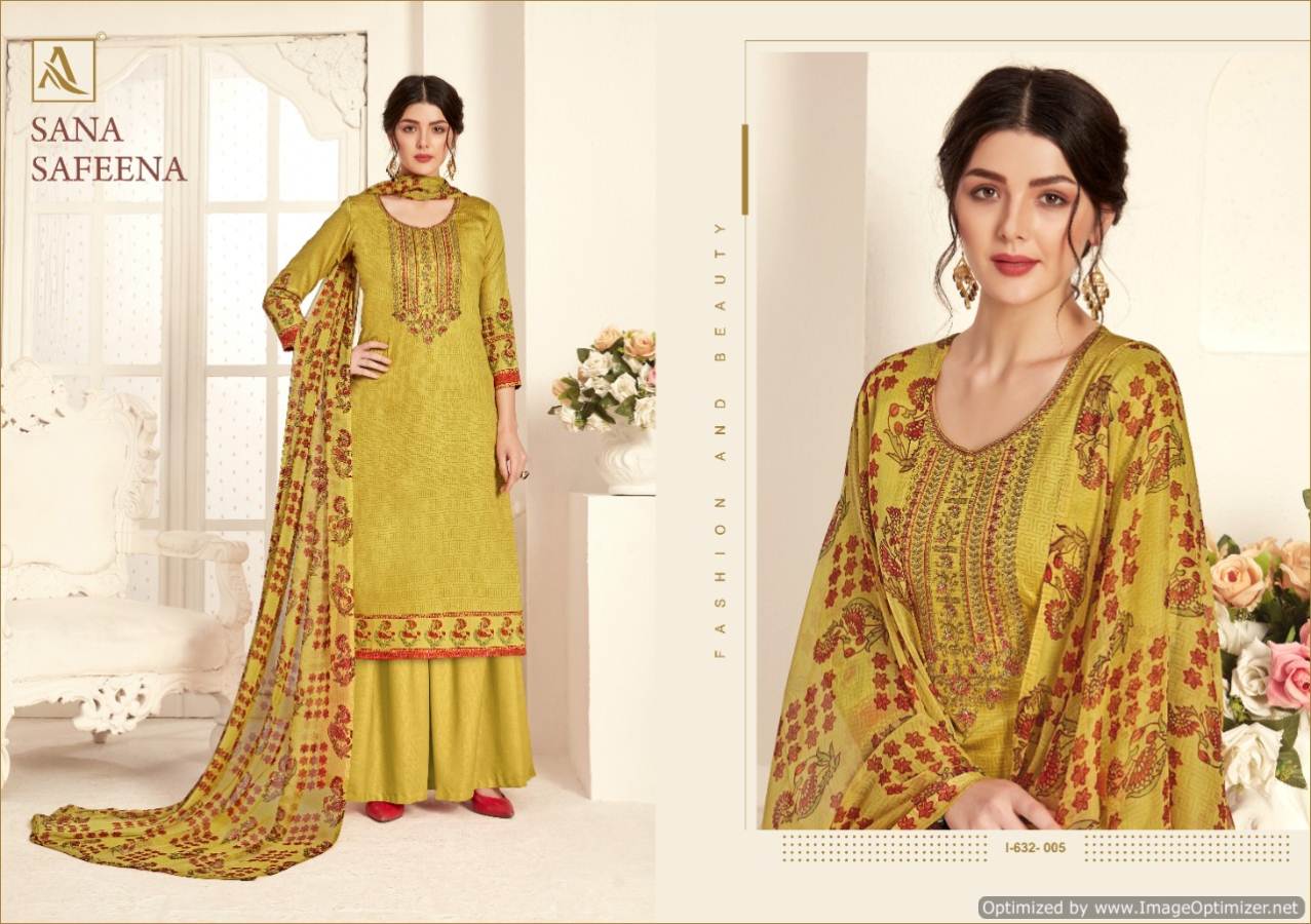 Alok Presents  Sana Safeena  Designer Dress Material