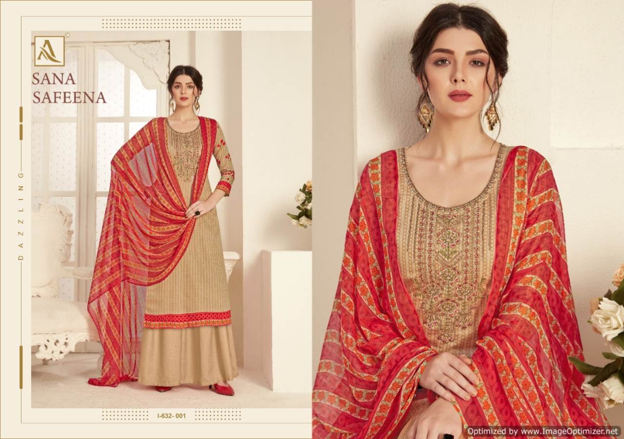 Alok Presents  Sana Safeena  Designer Dress Material