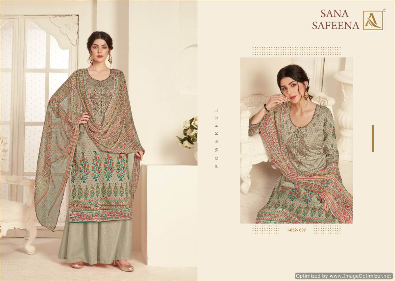 Alok Presents  Sana Safeena  Designer Dress Material