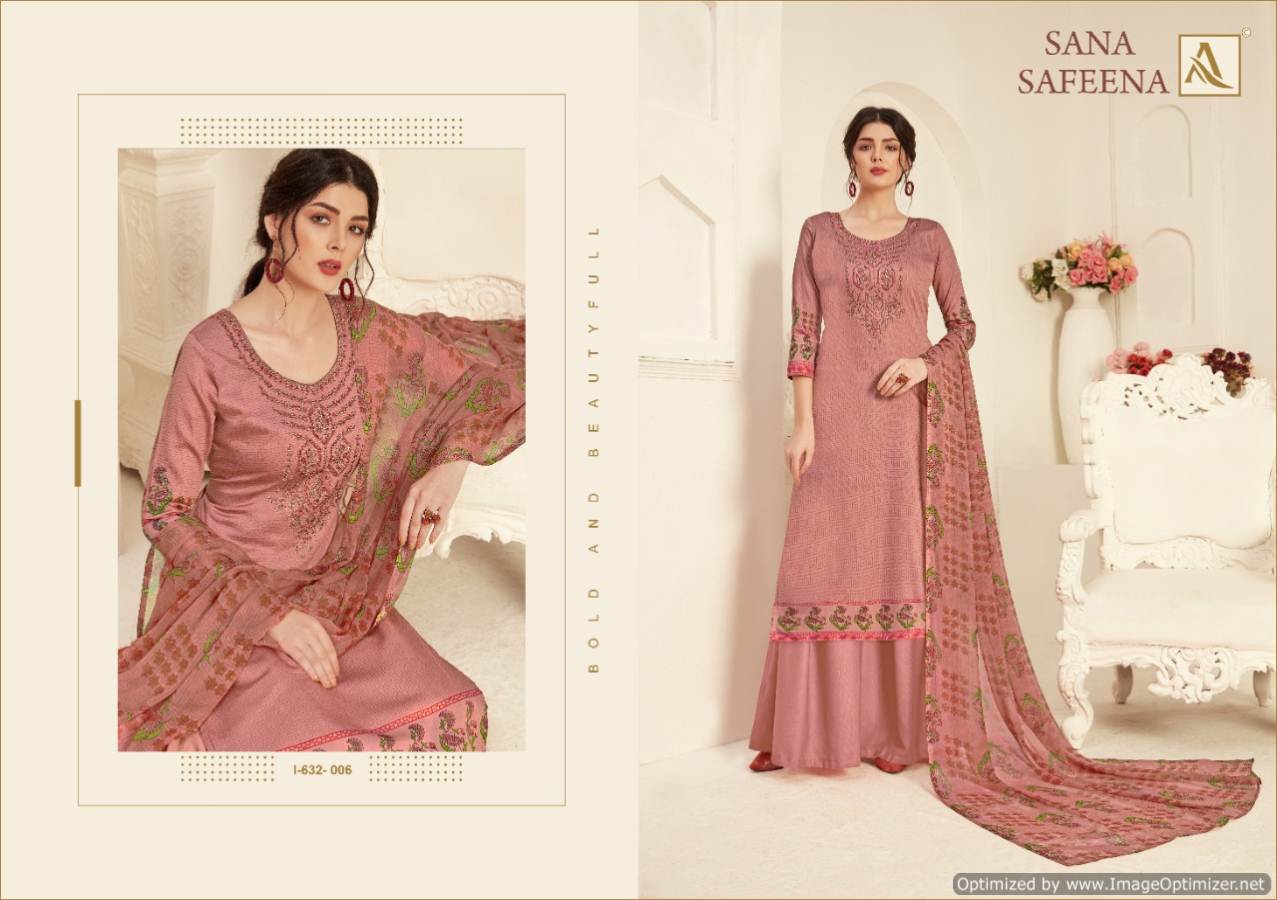 Alok Presents  Sana Safeena  Designer Dress Material