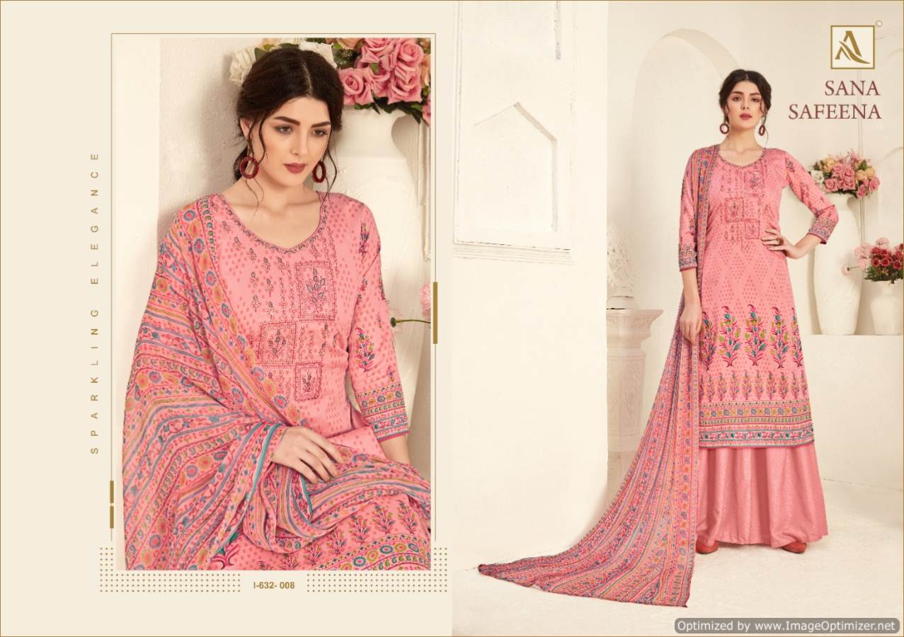 Alok Presents  Sana Safeena  Designer Dress Material