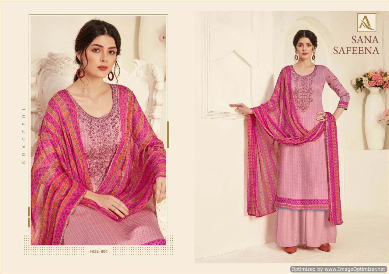 Alok Presents  Sana Safeena  Designer Dress Material